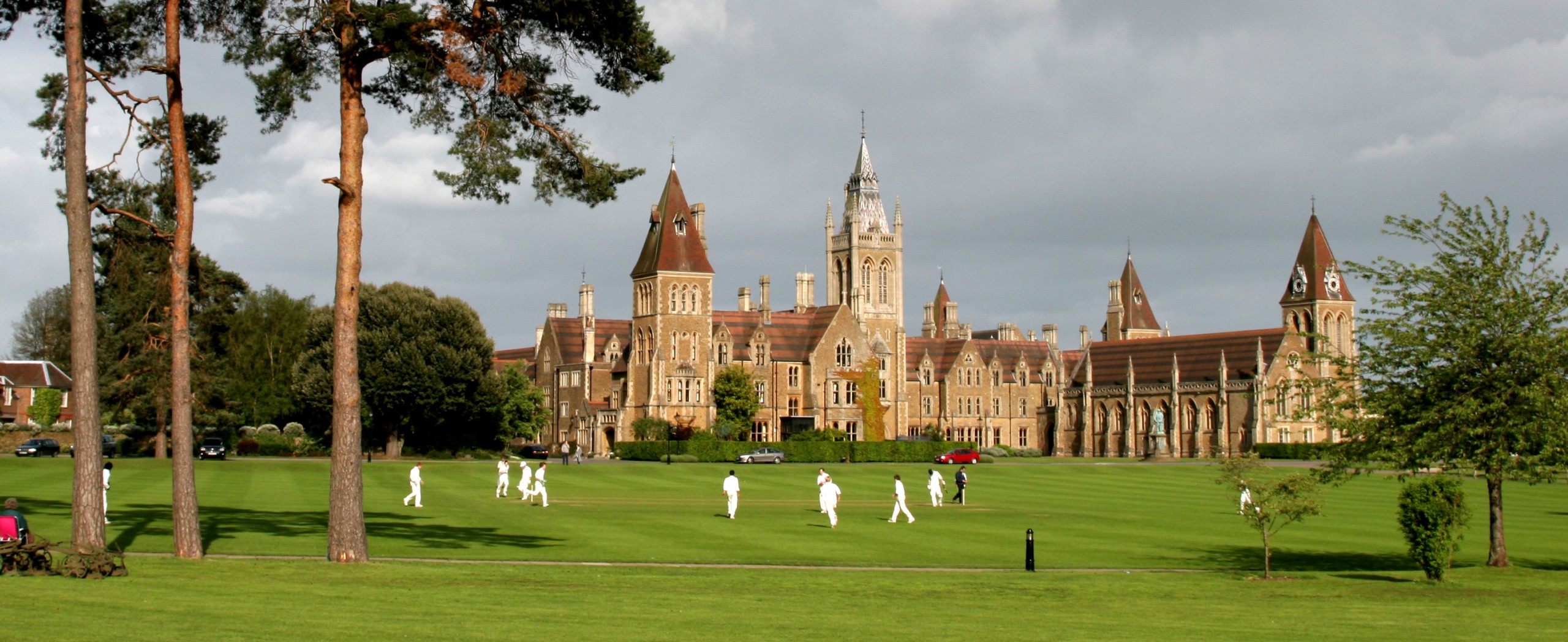 Cricket Pitch in front of school